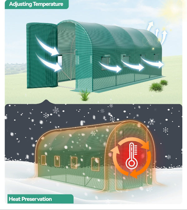 GreenCrest - Heavy Duty Walk-in Green House