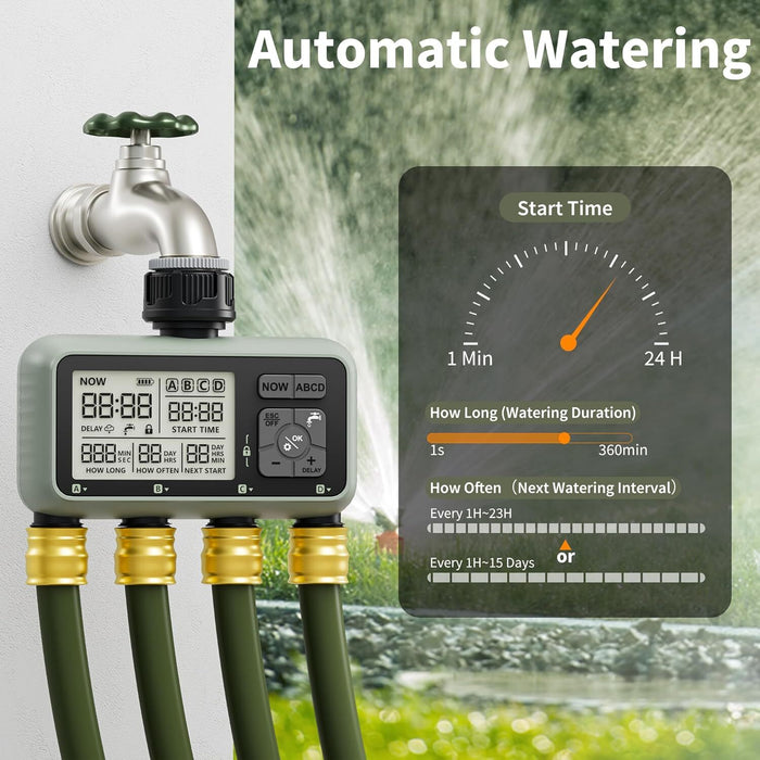 QuadraFlow - Programable Sprinkler Timer