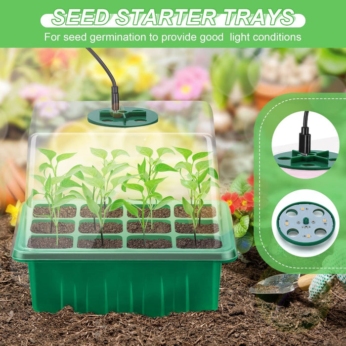 SproutDeck - 6pcs Self-Watering Seed Starter Trays
