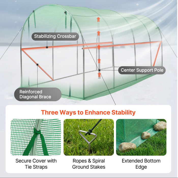 Greenoryx - Walk-In Tunnel Greenhouse