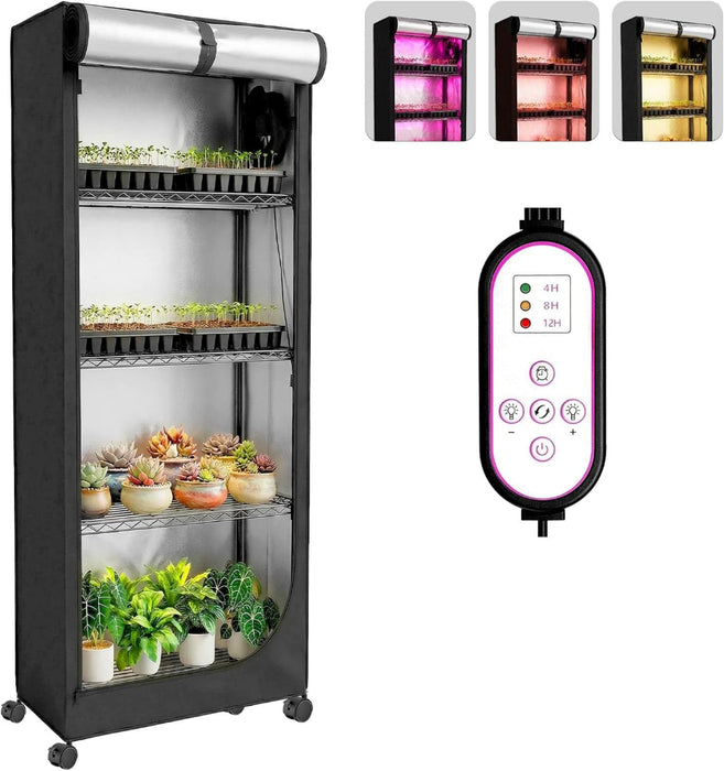 BloomBay - Indoor Greenhouse with Grow Light