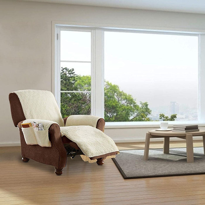 ChairHugger – Fleece Recliner Chair Cover with Pockets