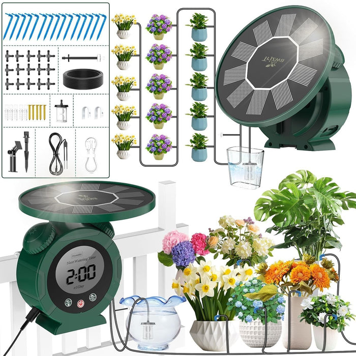 EcoDrizzle Pro - Solar Automatic Drip Irrigation System