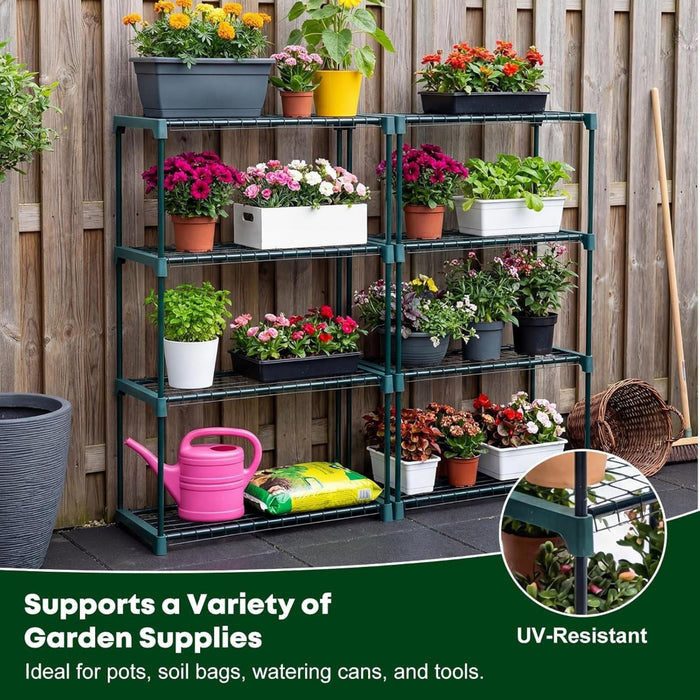 PlantTier - 4 Tier Greenhouse Staging Shelf