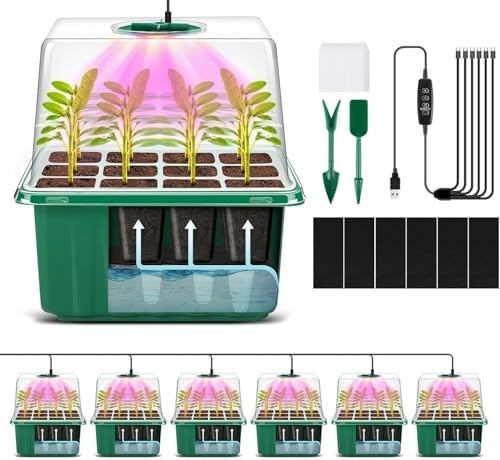 SproutDeck - Self-Watering Seed Starter Trays with Grow Light