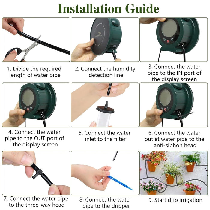 EcoDrizzle Pro - Solar Automatic Drip Irrigation System