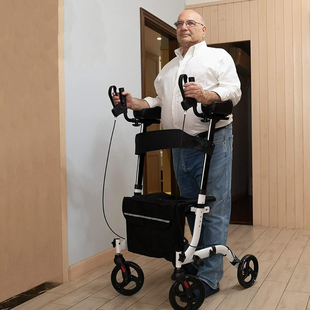StepSure Upright Walker for Seniors with Seat, Armrests & Wheels ...