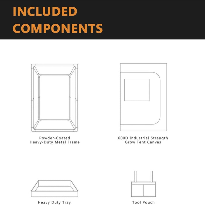 GrowCube X32 - Heavy-Duty Indoor Grow Tent