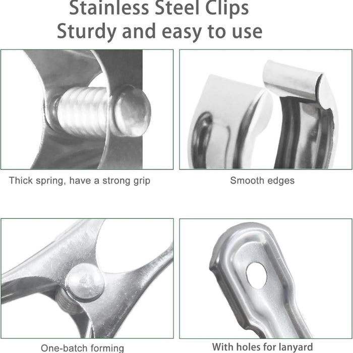 ShadeLock - Stainless Steel Garden Clips