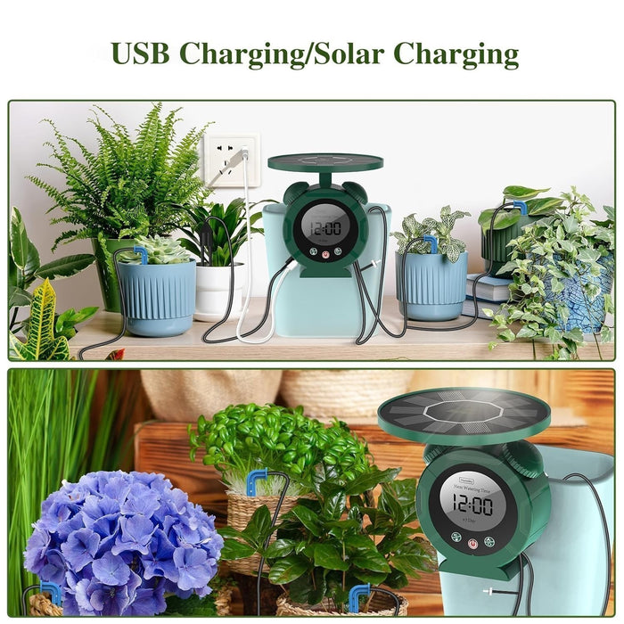 EcoDrizzle Pro - Solar Automatic Drip Irrigation System