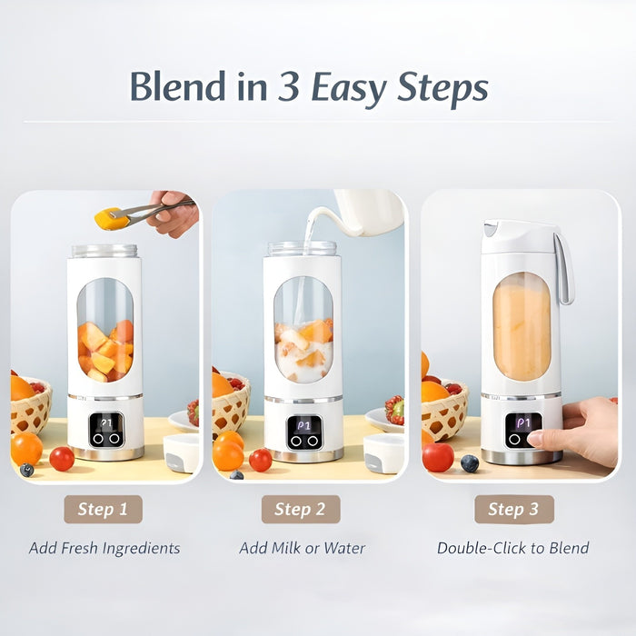 SipMix™ – Portable 12-Blade Smoothie Blender