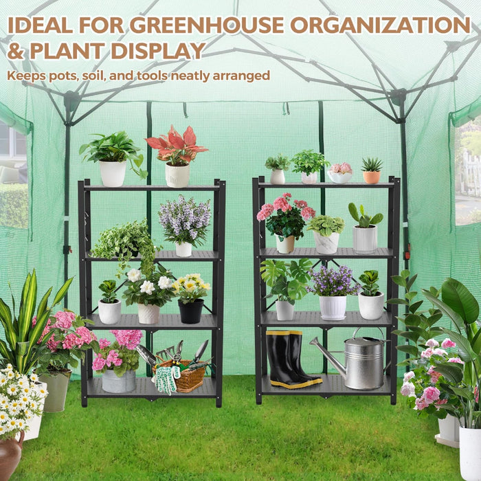 GreenhousePro - 4-Tier Foldable Greenhouse Shelf