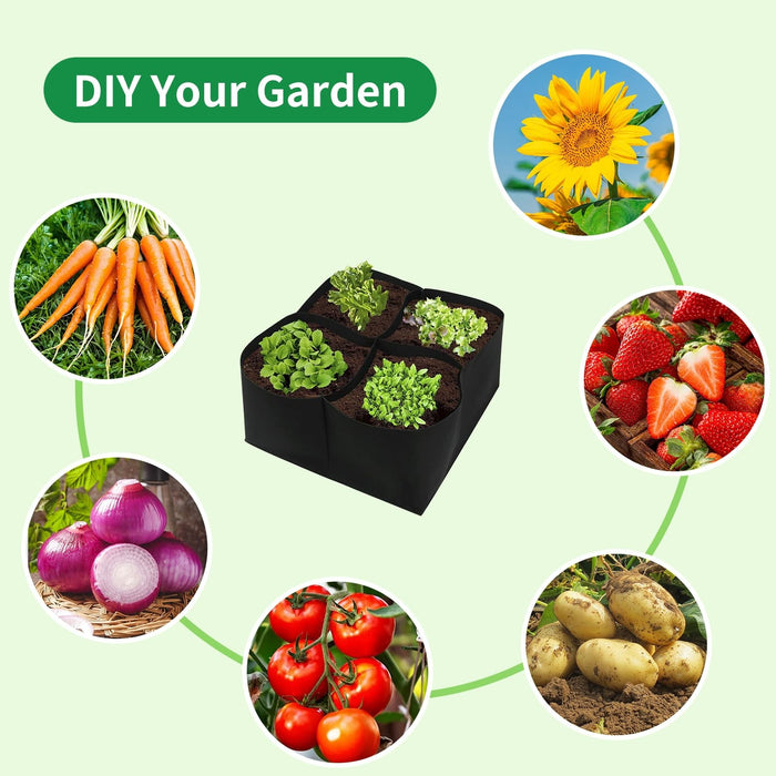 QuadGrow - Heavy Duty Fabric Grow Bag