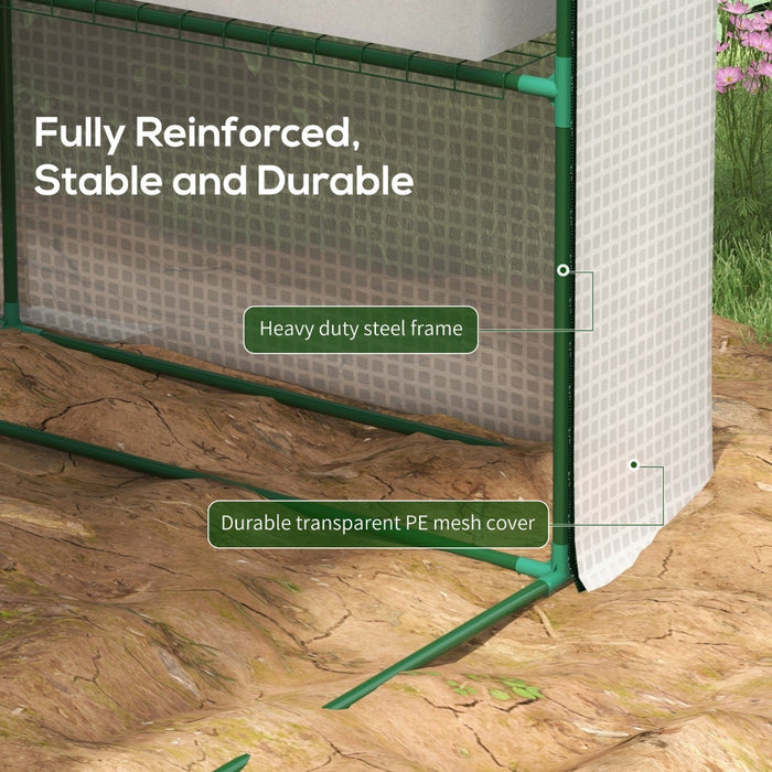 GreenSpace - Walk-in Greenhouse with 18 Shelves