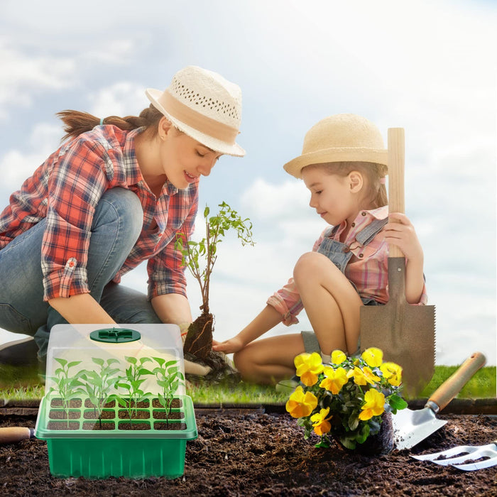 GrowStart – 72-Cell Lighted Seed Starter Kit