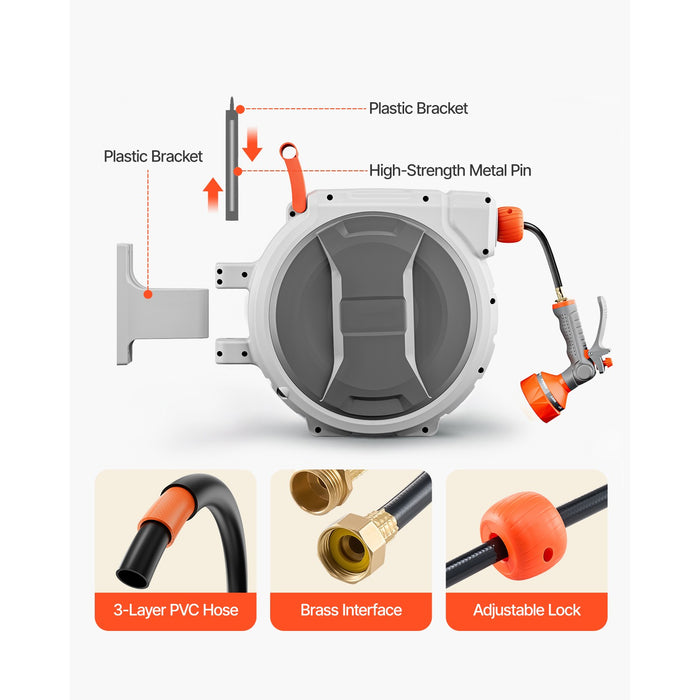 PureReach - Retractable Garden Hose Reel
