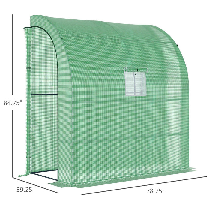 CompactGrow - Outdoor Lean-to Greenhouse