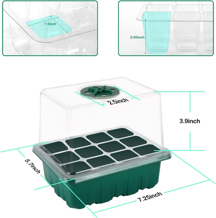 BrightRoot -  6PCS Seed Starter Kit with Grow Light