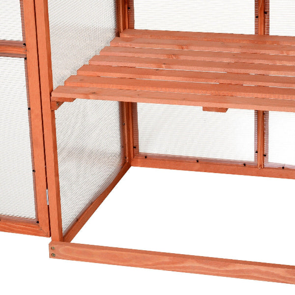 CedarSprout - Polycarbonate Greenhouse with Shelves