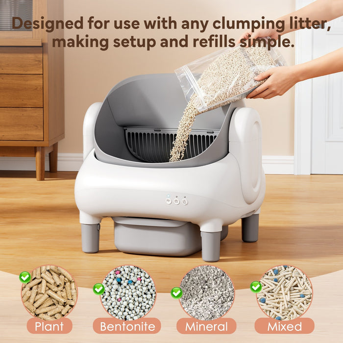ClearStep™ – Open-Top Self-Cleaning Litter Box