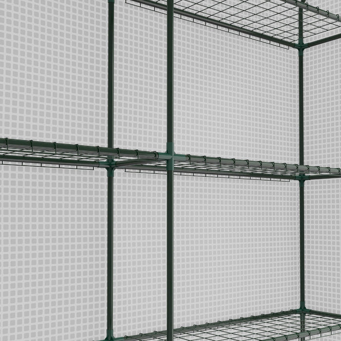 GreenSpace - Walk-in Greenhouse with 18 Shelves