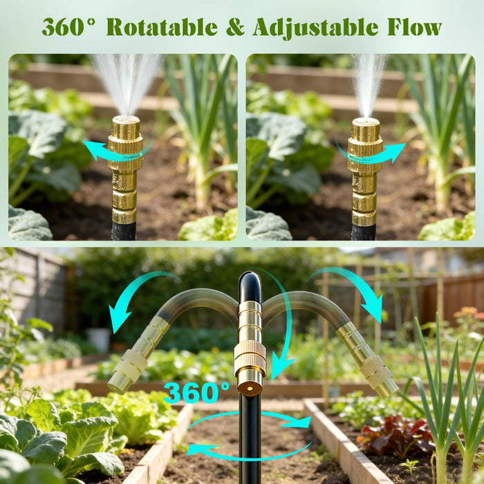 Rootrain Garden Drip Irrigation Kit | Automatic Watering System | 20FT | 6 ...
