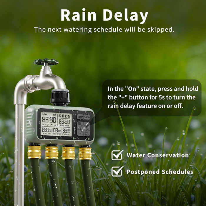 QuadraFlow - Programable Sprinkler Timer