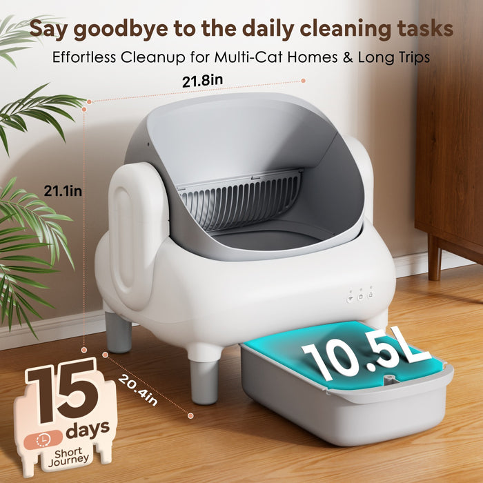 ClearStep™ – Open-Top Self-Cleaning Litter Box