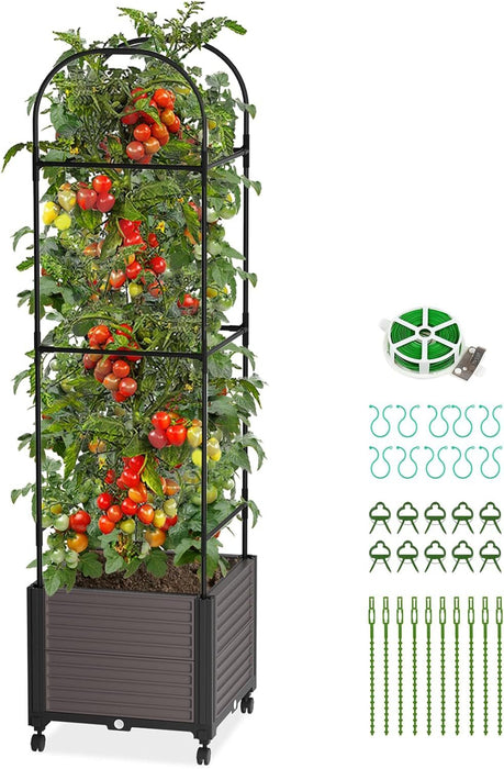 TrellaGrow - Raised Garden Bed with Trellis