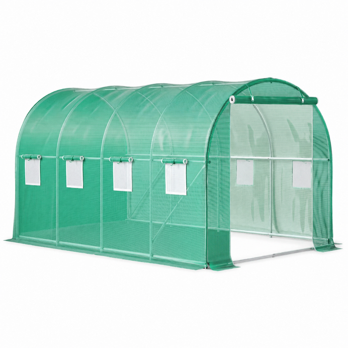Backyard Bloom - 15x7x7 ft Walk-in Tunnel Greenhouse