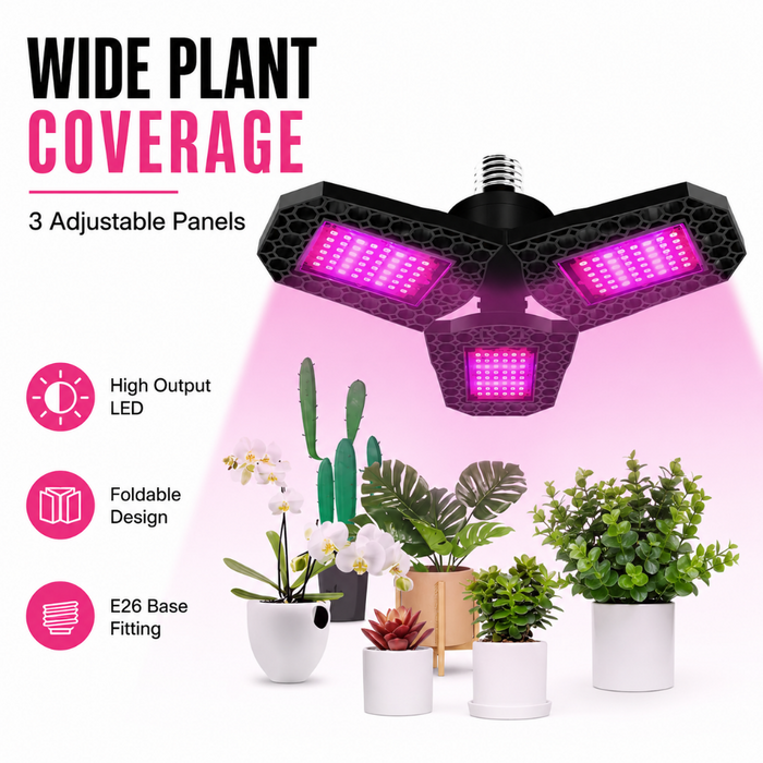 80W Foldable LED Plant Grow Light