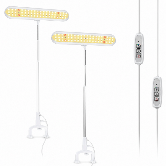 Full Spectrum LED Grow Lamp - 2 Pack