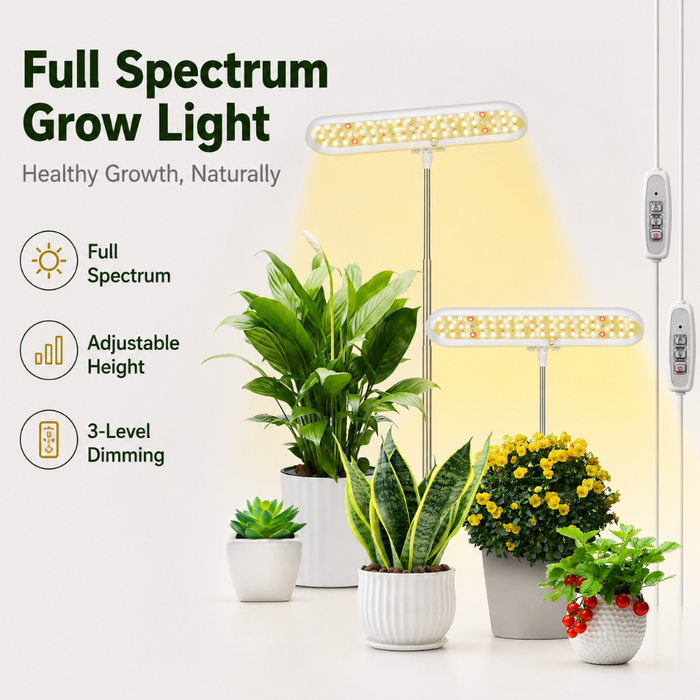Full Spectrum LED Grow Lamp - 2 Pack