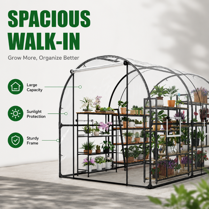 Large Walk-in Tunnel Greenhouse