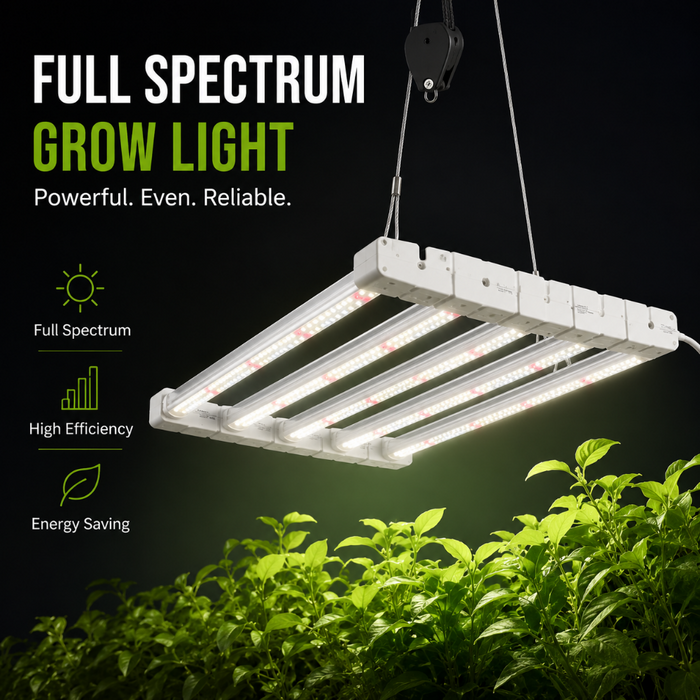 GreenPulse - 4-Bar Full Spectrum LED Grow Light Kit