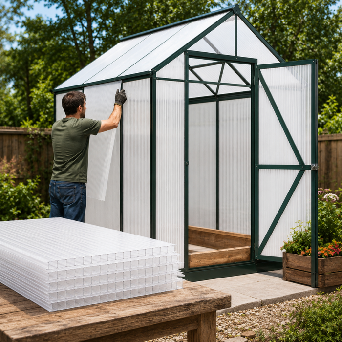 6 Pack Polycarbonate Greenhouse Panels