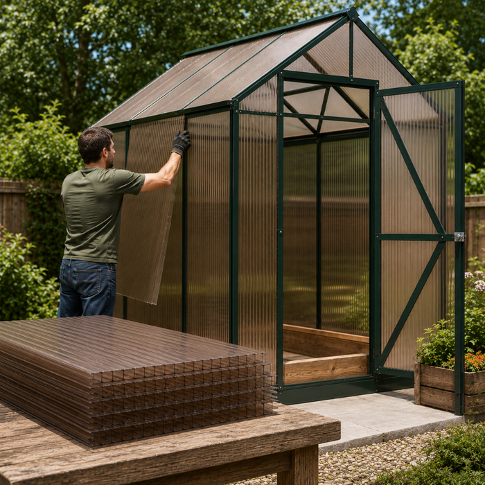 6 Pack Polycarbonate Greenhouse Panels