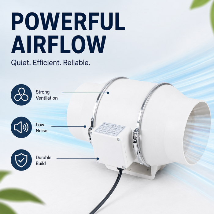 6" Inline Duct Ventilation Fan