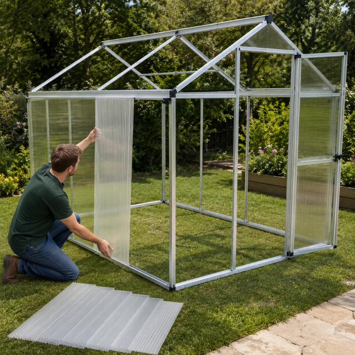 6 Pcs Polycarbonate Greenhouse Panels