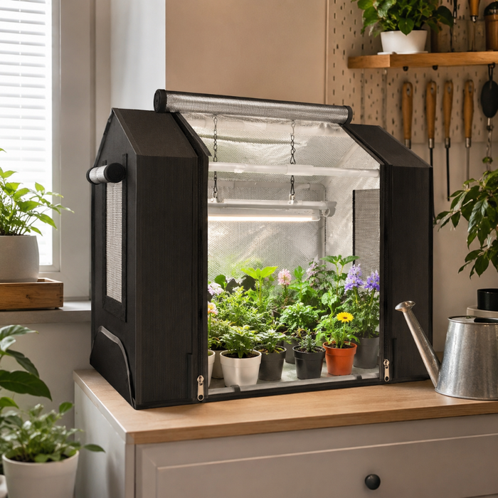 Mini Indoor Greenhouse with Grow Light