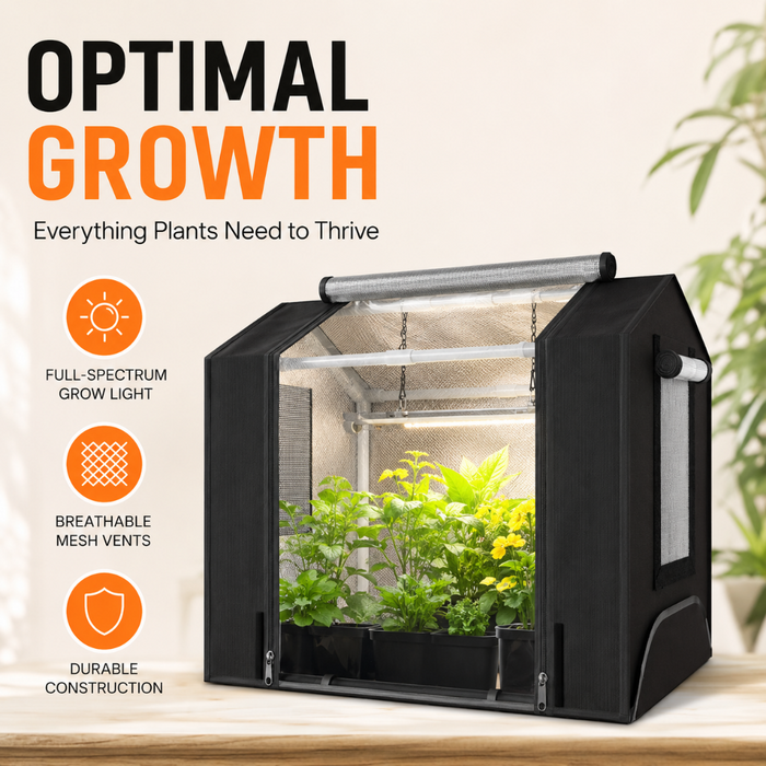 Mini Indoor Greenhouse with Grow Light