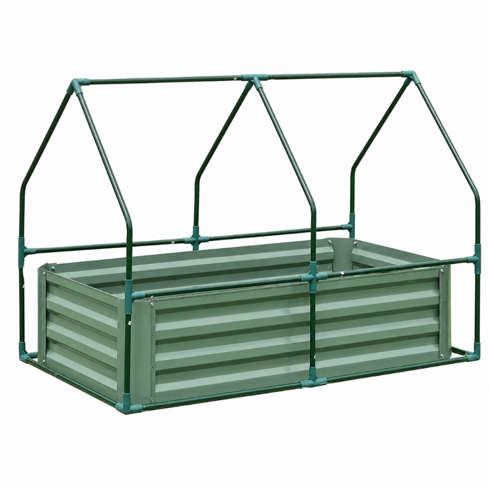 GreenCrate - Compact Outdoor Greenhouse with Raised Bed