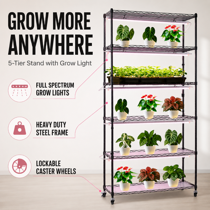 BloomStack - Indoor Plant Stand with Grow Light