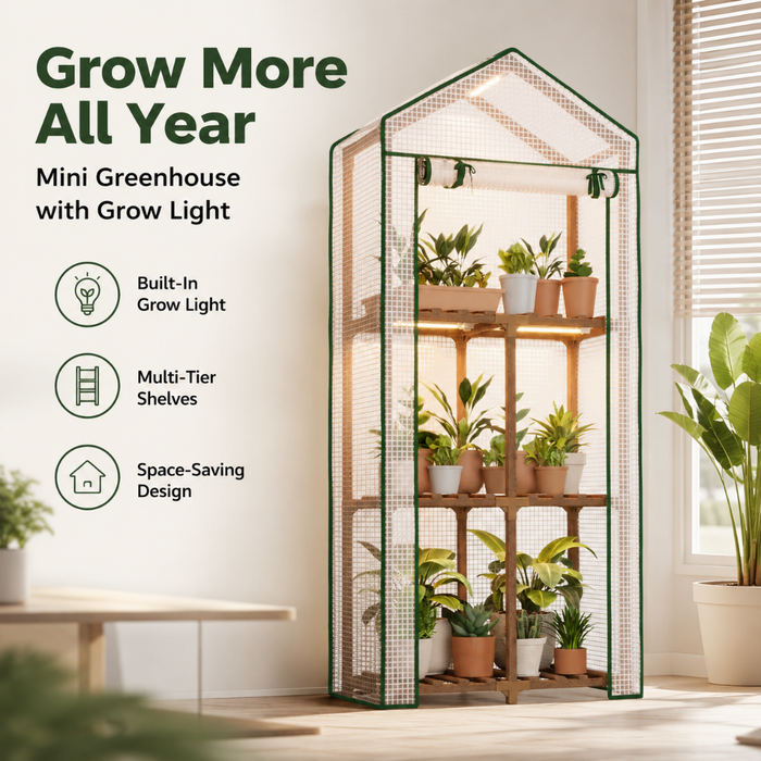 TerraShade - Mini Greenhouse with Grow Light