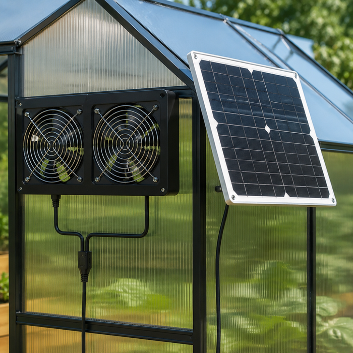 DualRay - Solar Powered Dual Exhaust Fan