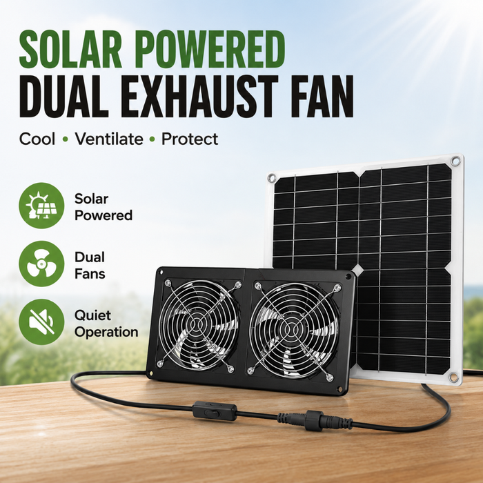 DualRay - Solar Powered Dual Exhaust Fan