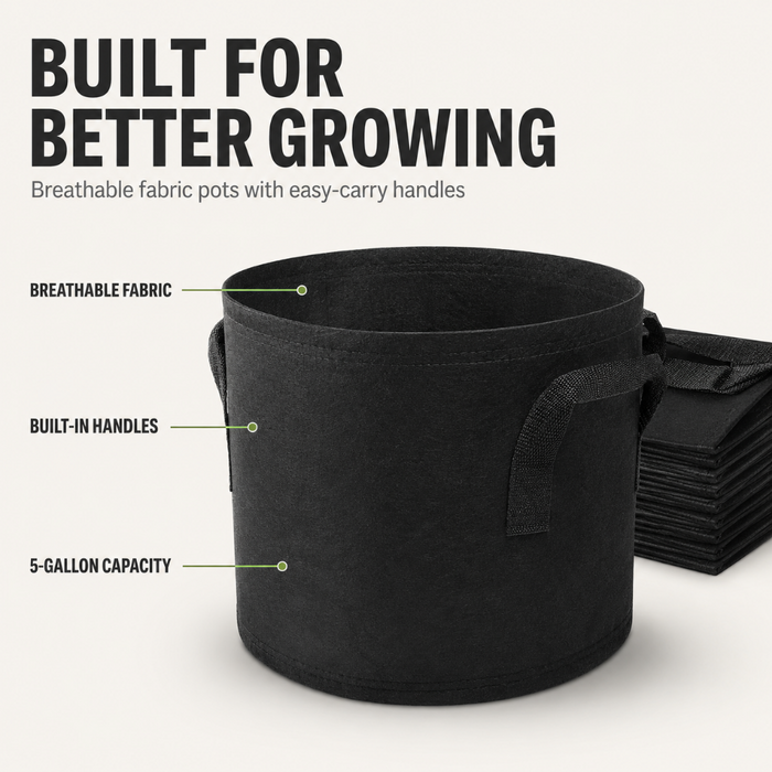 20pcs Planting Grow Bags with Handle