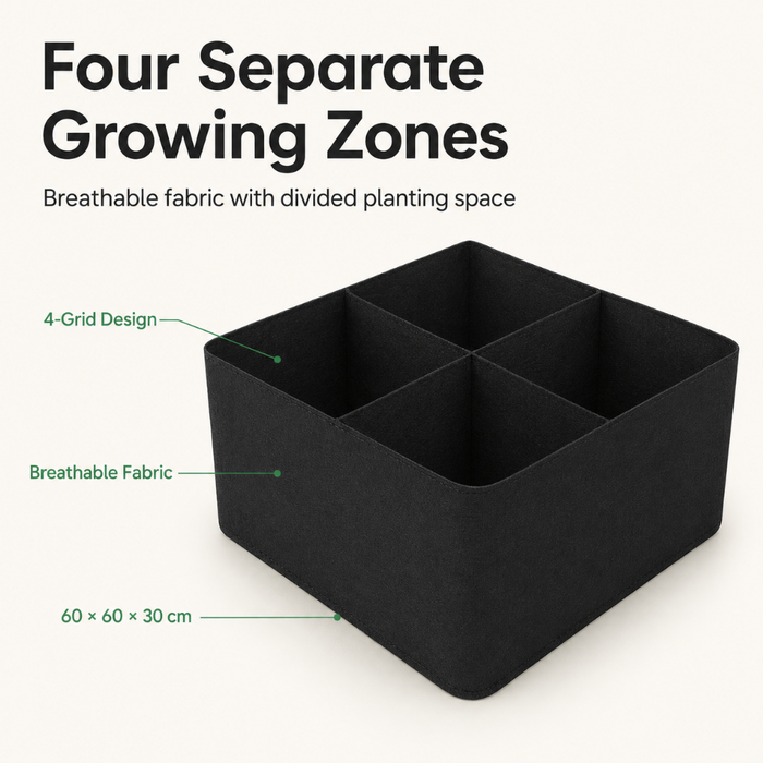 QuadGrow - Heavy Duty Fabric Grow Bag