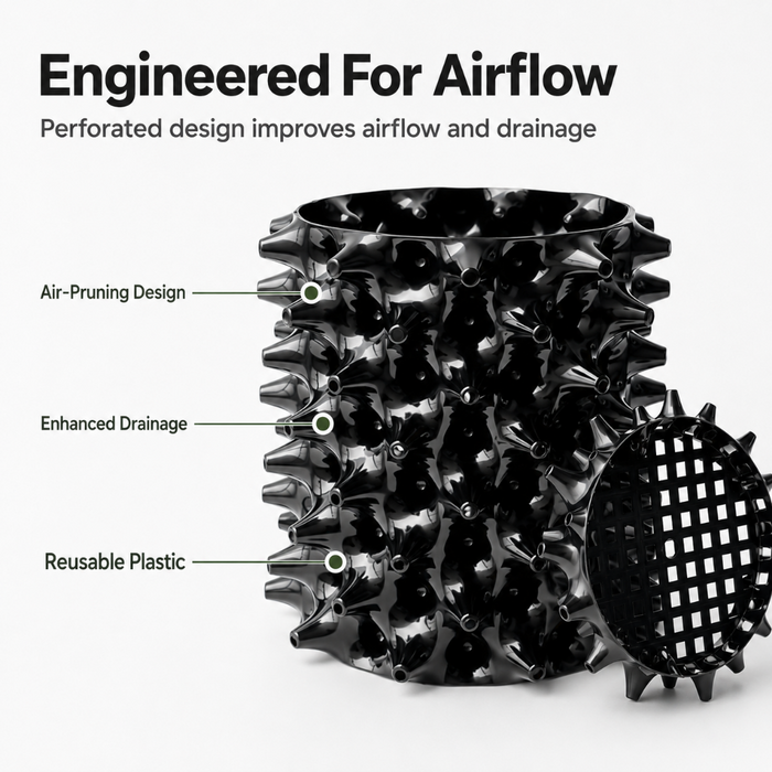RootFlow - Air Pruning Plastic Nursery Pots