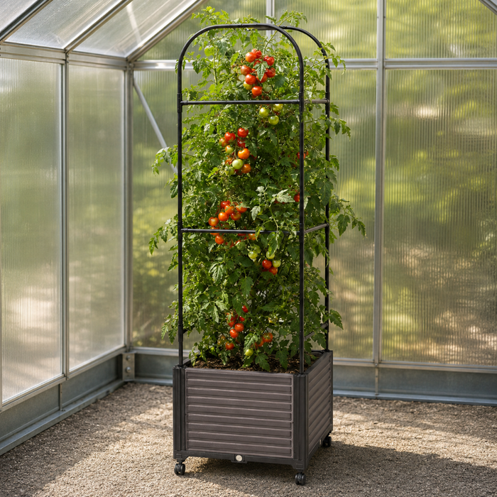TrellaGrow - Raised Garden Bed with Trellis
